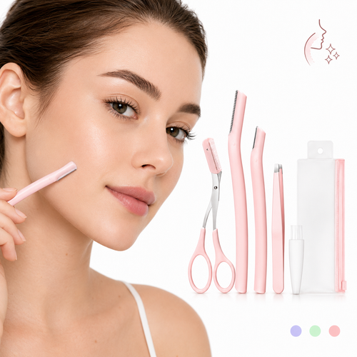 Facial Hair Grooming Set for Brows & Peach Fuzz
