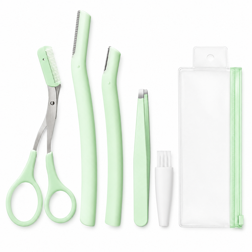 Facial Hair Grooming Set for Brows & Peach Fuzz
